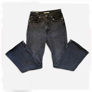 Levi’s 70’s High Rise Flare Size 27 Charcoal Wash